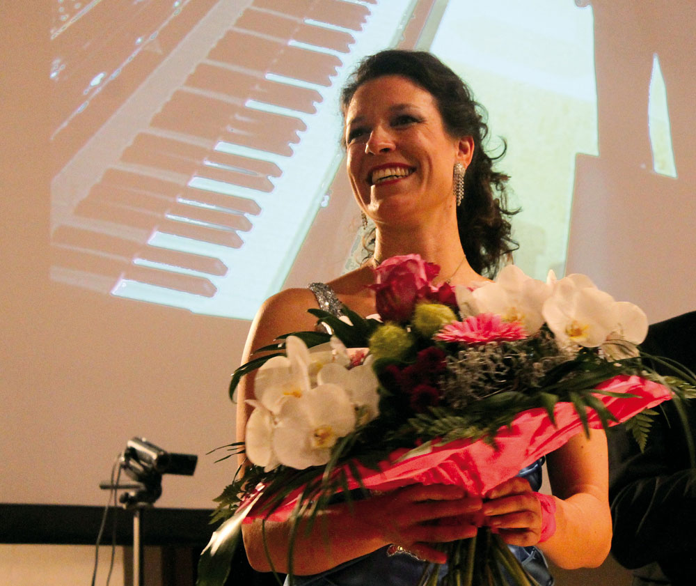 Henriette Gärtner nach dem Konzert